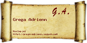 Grega Adrienn névjegykártya